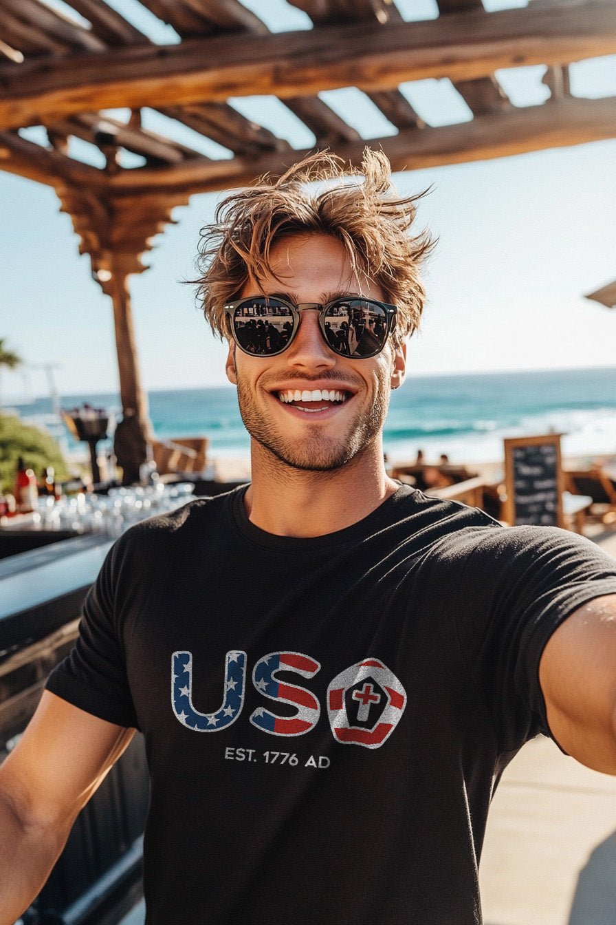 USA Pope Hat (flag) - Riley Ink