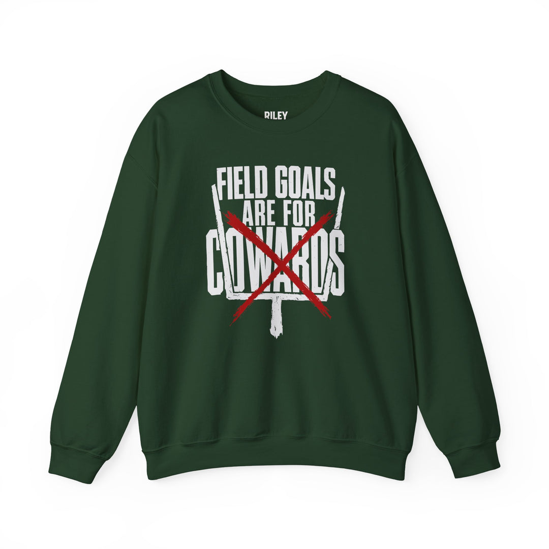 Field Goals are for Cowards Crewneck in heather gray