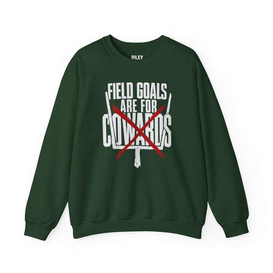 Field Goals are for Cowards Crewneck in heather gray