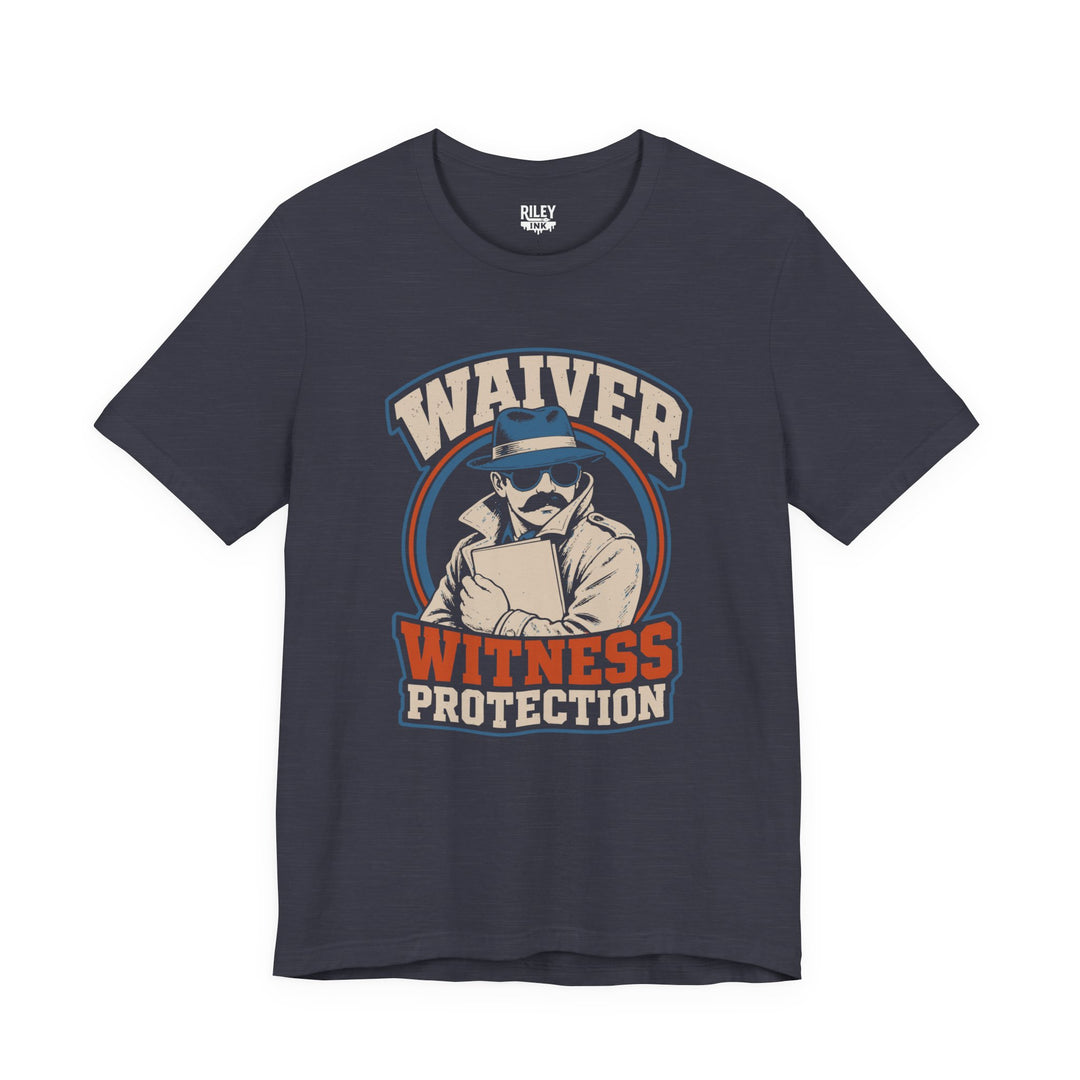 Waiver Witness Protection Tee in blue