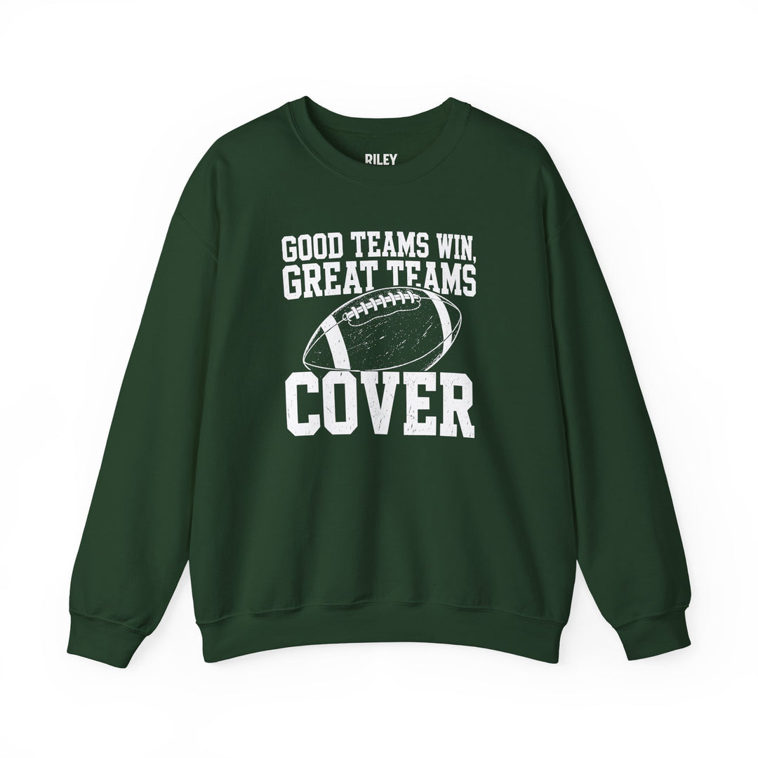 Good Teams Win Great Teams Cover Crewneck in gray