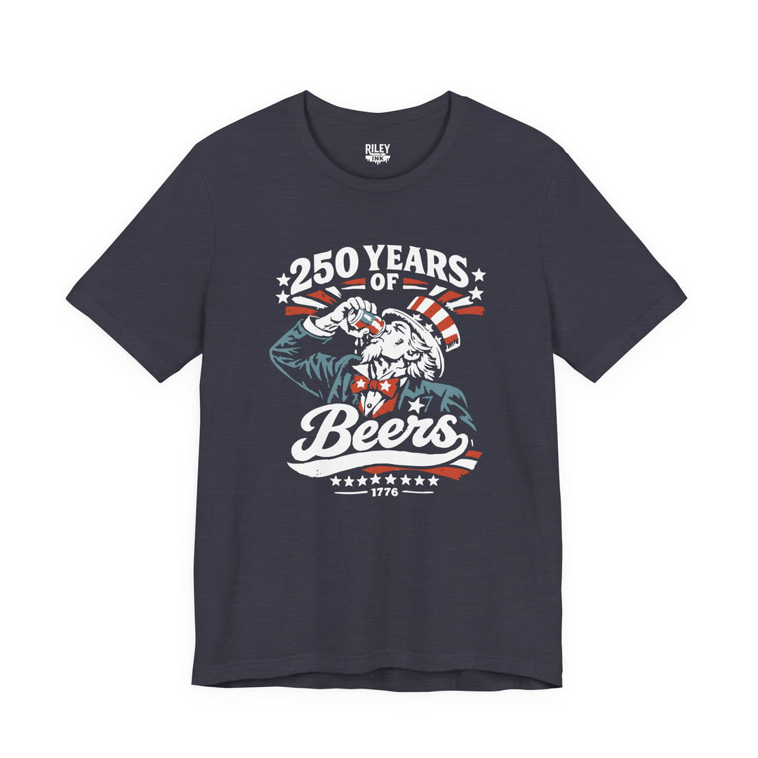 250 Years of Beers Tee in heather gray color variant