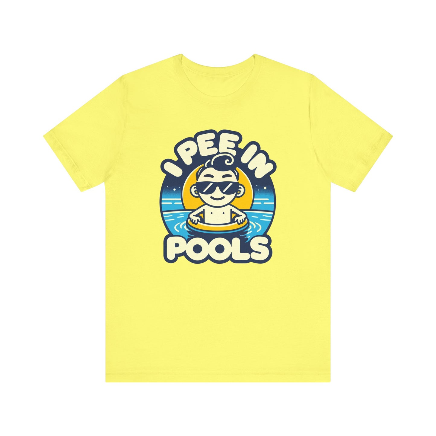 I Pee In Pools - Funny Summer T-Shirt - Humorous Pool Graphic Tee - Playful Swimwear Shirt - Perfect Gift for Pool Lovers - Summer Fun Style