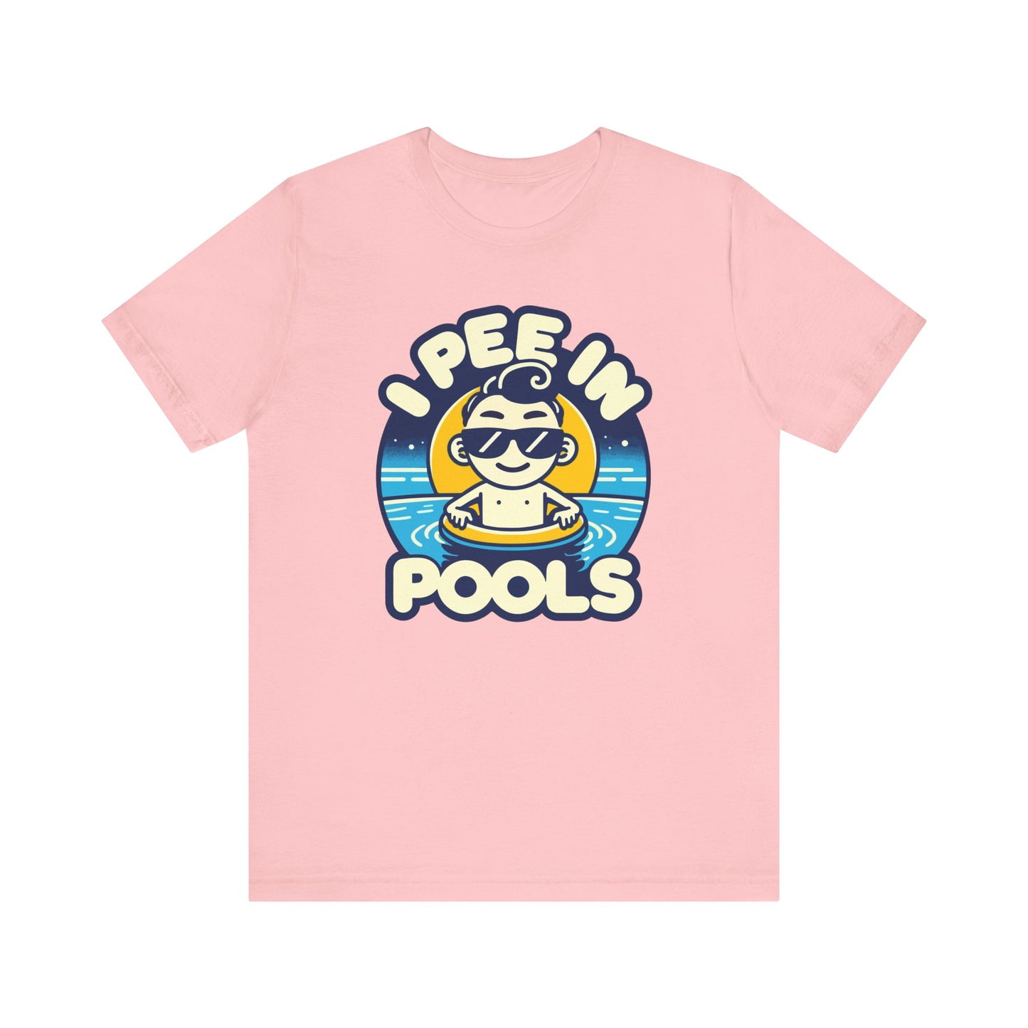 I Pee In Pools - Funny Summer T-Shirt - Humorous Pool Graphic Tee - Playful Swimwear Shirt - Perfect Gift for Pool Lovers - Summer Fun Style