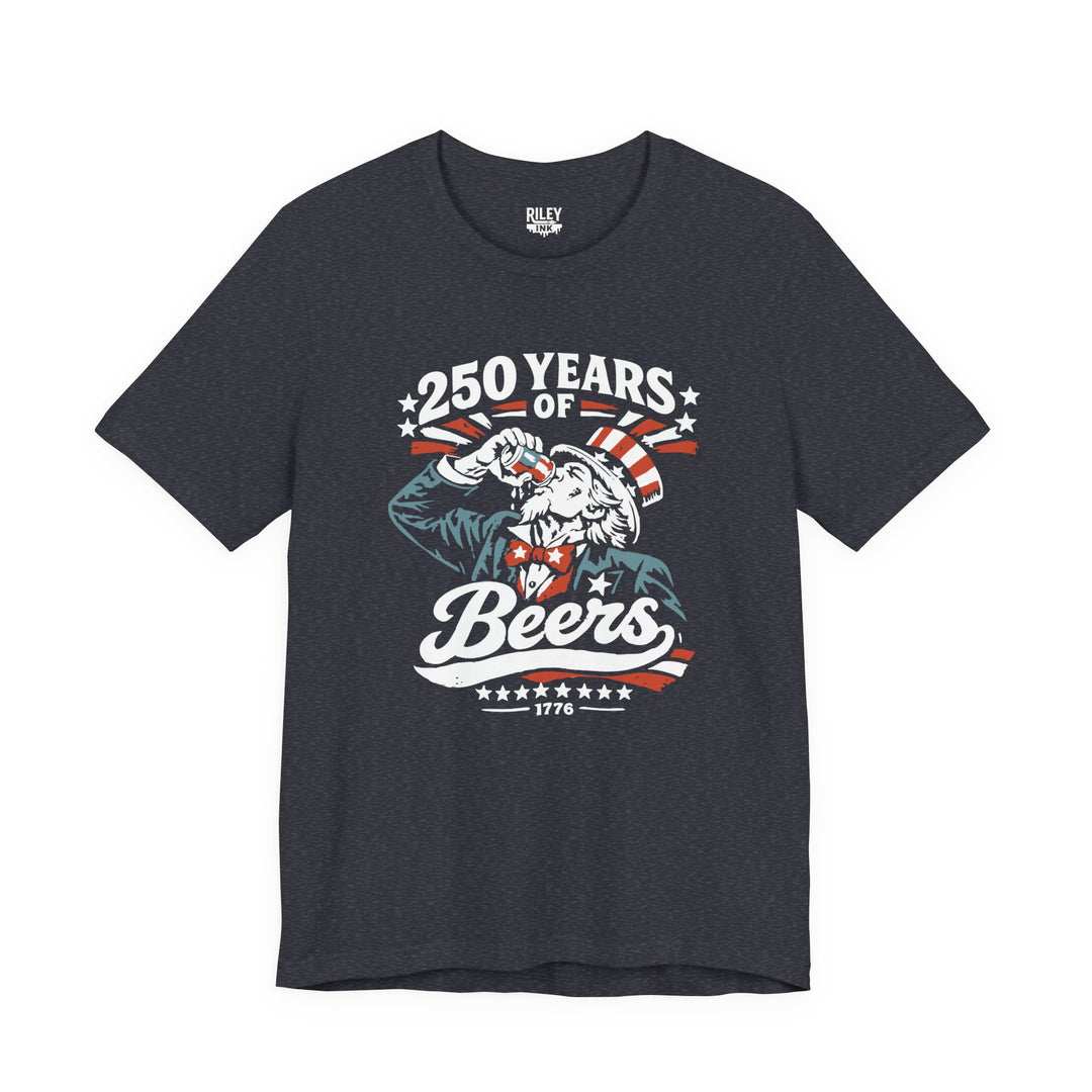 250 Years of Beers Tee in red color variant
