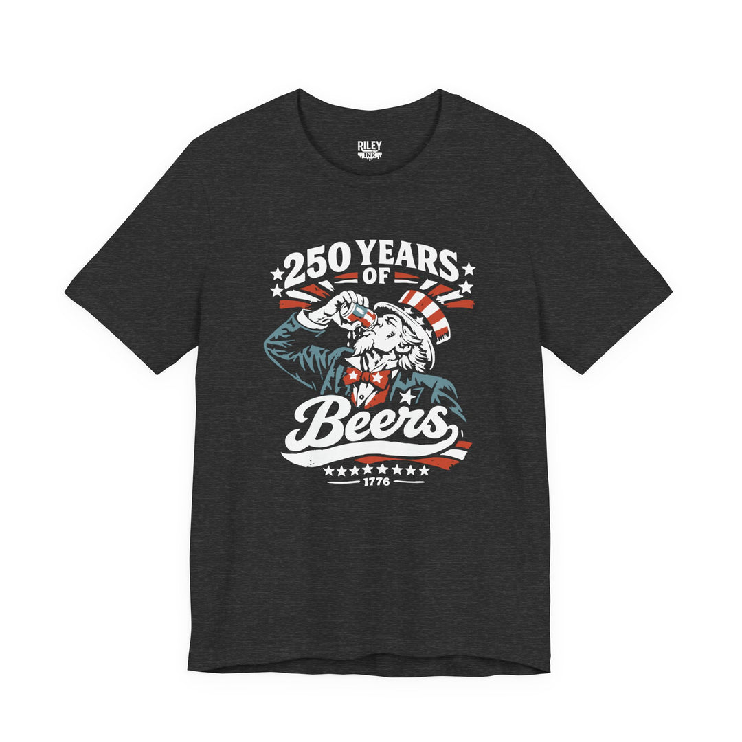 250 Years of Beers Tee in navy color variant