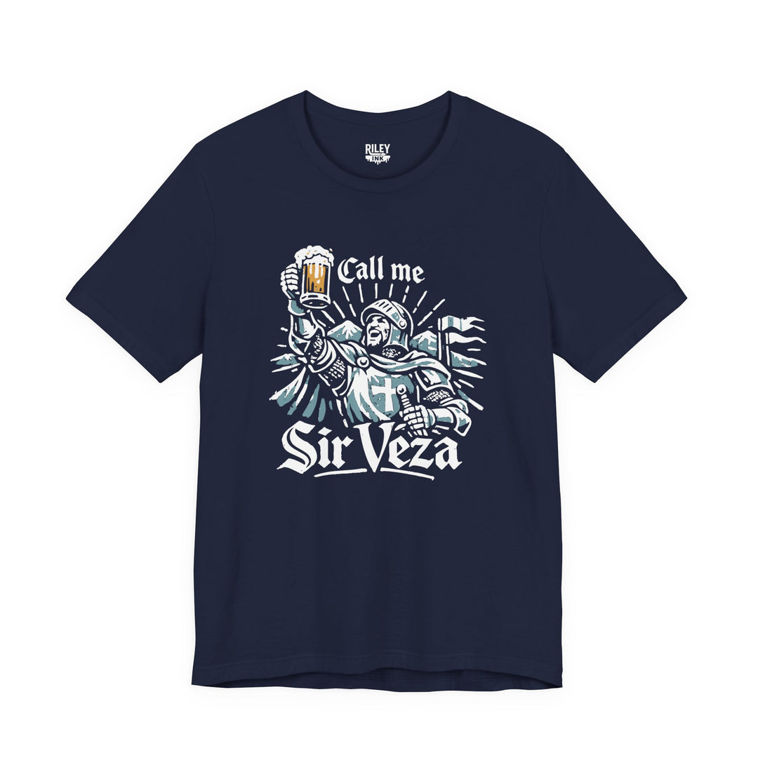 Call Me Sir Veza Tee in charcoal color variant