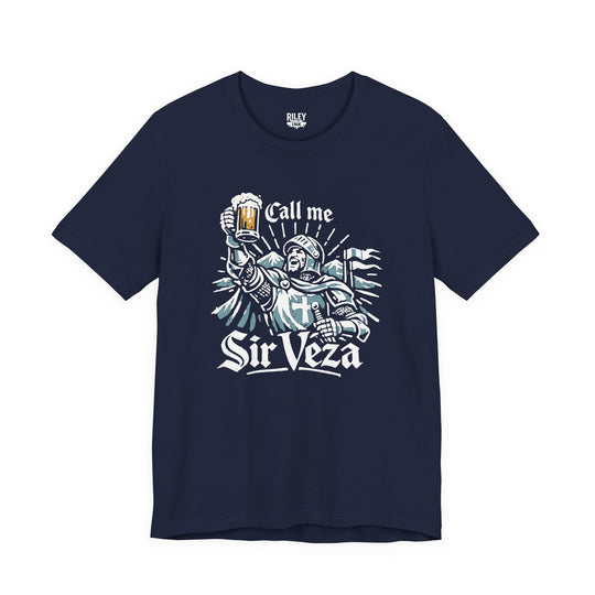 Call Me Sir Veza Tee in charcoal color variant