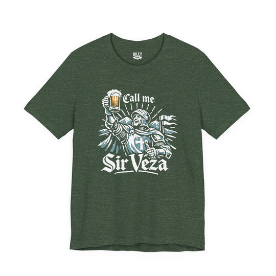 Call Me Sir Veza Tee in red color variant