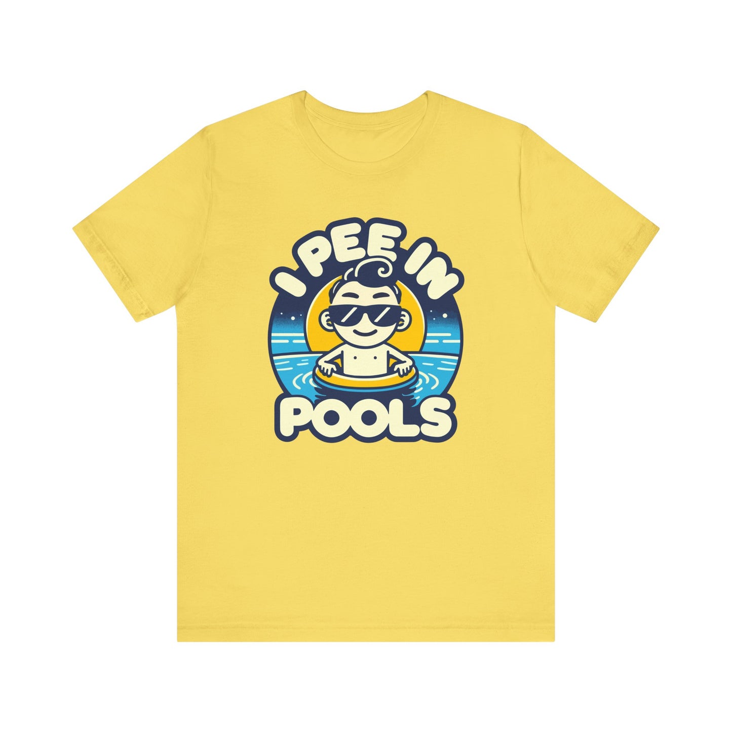 I Pee In Pools - Funny Summer T-Shirt - Humorous Pool Graphic Tee - Playful Swimwear Shirt - Perfect Gift for Pool Lovers - Summer Fun Style