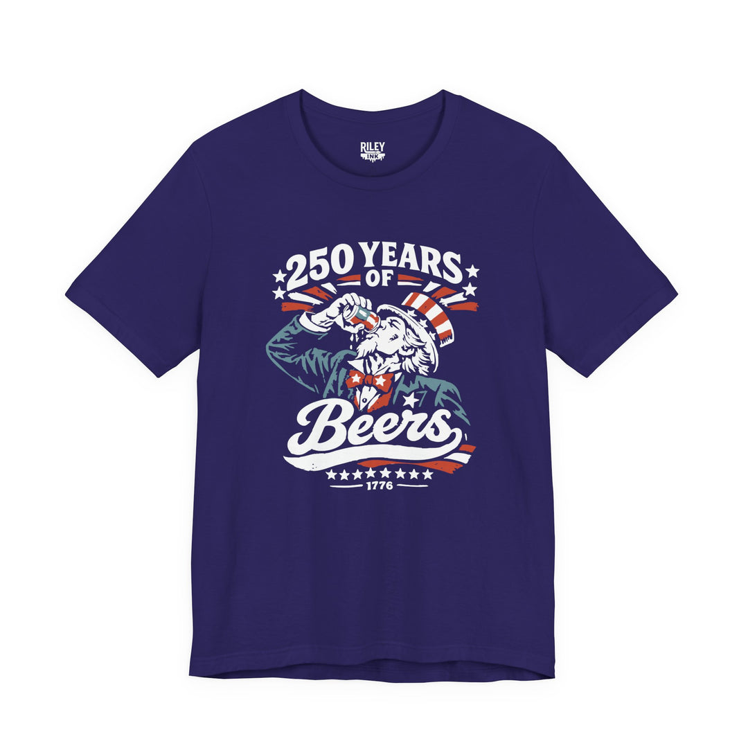 250 Years of Beers Tee in olive color variant