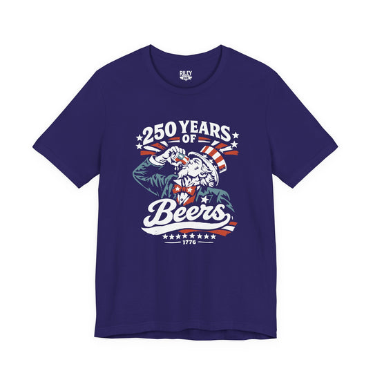 250 Years of Beers Tee in olive color variant