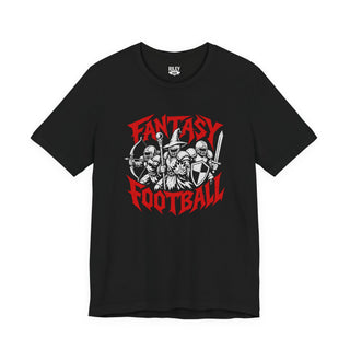 Fantasy Football DnD shirt with wizard knight and archer football players