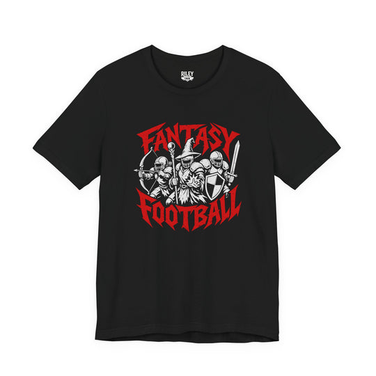 Fantasy Football DnD Tee front view on model