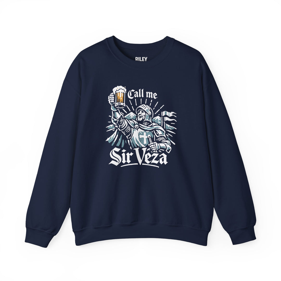 Call Me Sir Veza Crewneck in white