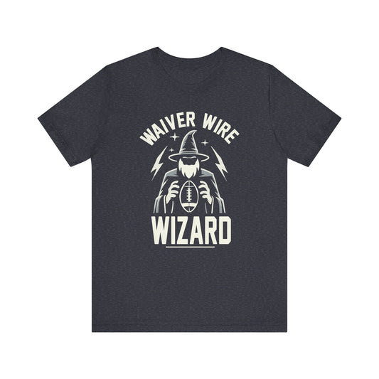 Waiver Wire Wizard - Funny Fantasy Football T-Shirt - Humorous Sports Tee - Fantasy Football League Shirt - Perfect Gift for Fantasy Fans