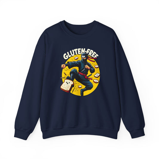 Gluten Free Funny Crewneck - Gluten Ninja Funny Sweatshirt