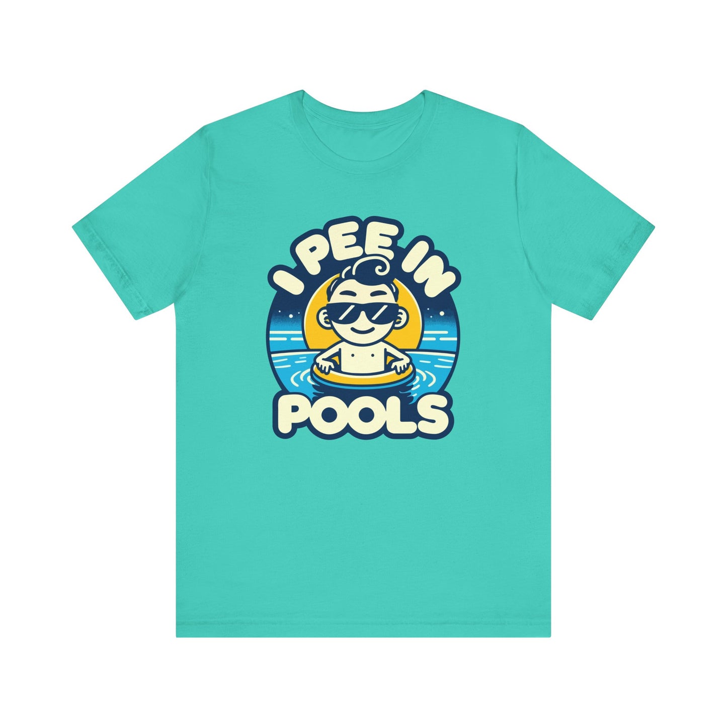 I Pee In Pools - Funny Summer T-Shirt - Humorous Pool Graphic Tee - Playful Swimwear Shirt - Perfect Gift for Pool Lovers - Summer Fun Style