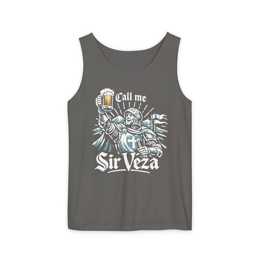 Front view of Call Me Sir Veza Tank in black