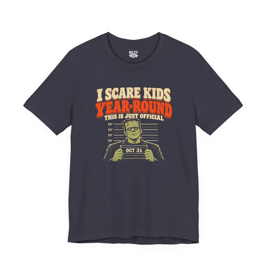 Front view of I Scare Kids Year Round Tee in red