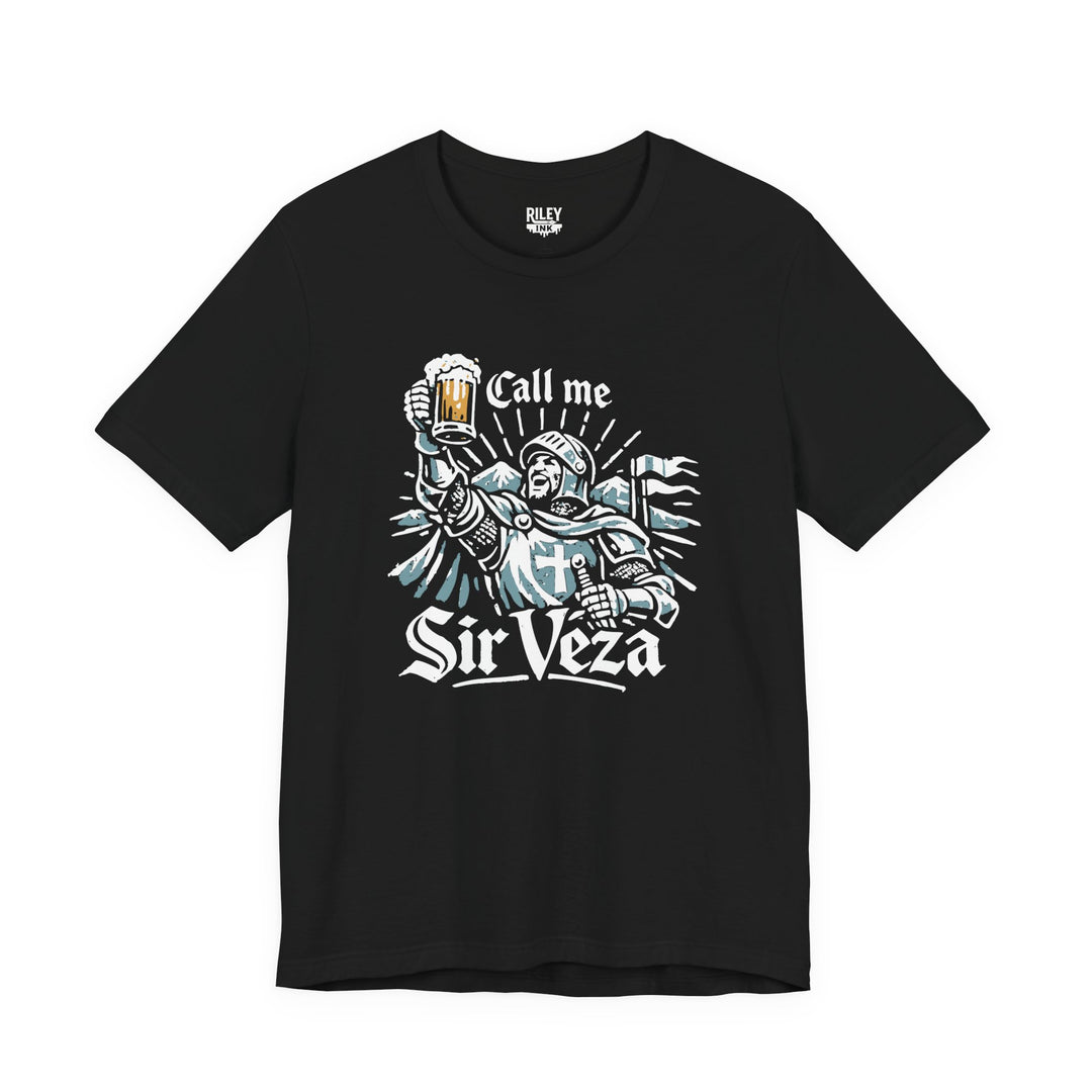 Call Me Sir Veza Tee in black color variant