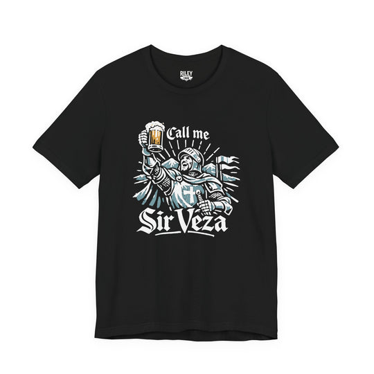 Call Me Sir Veza Tee in black color variant