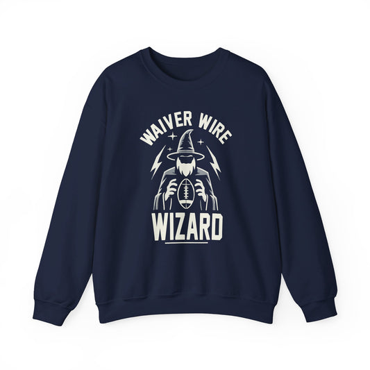 Waiver Wire Wizard - Fantasy Football Crewneck Sweatshirt