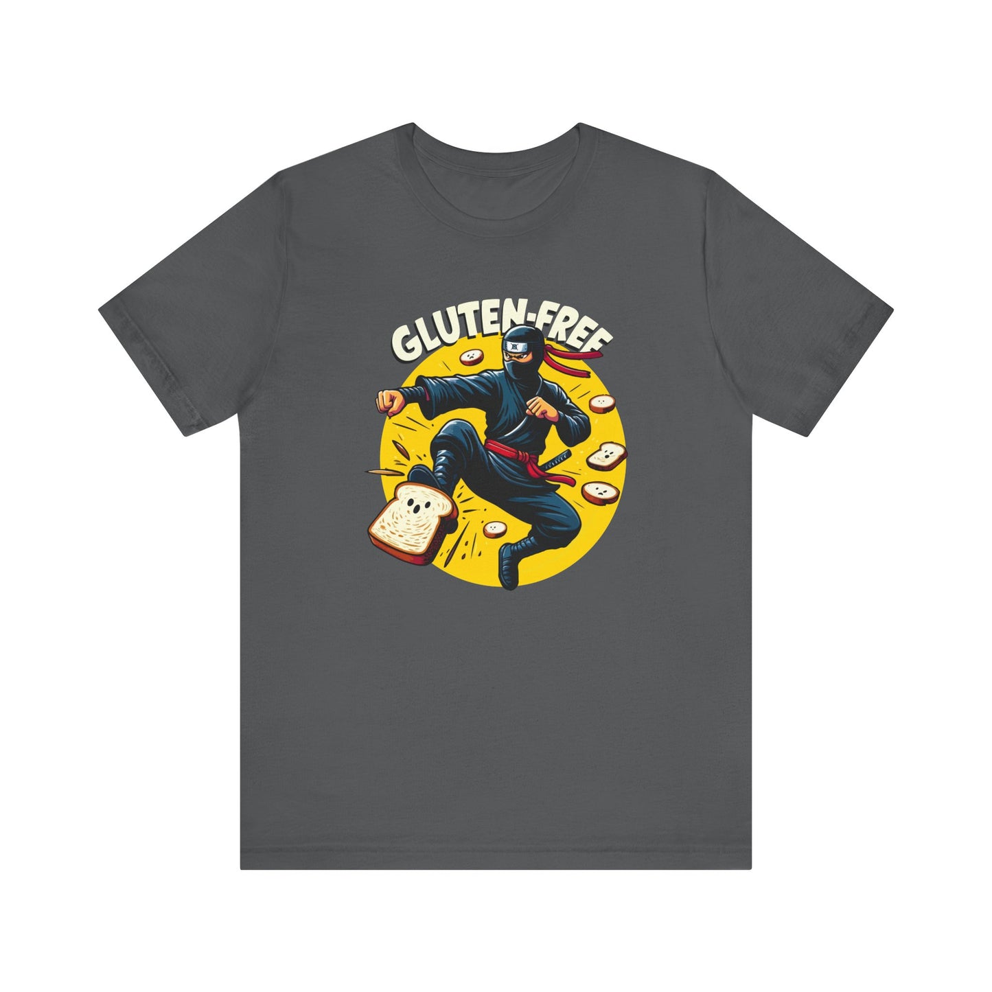 Gluten Free Funny T-Shirt - Gluten Ninja Graphic Tee - Funny Foodie Shirt