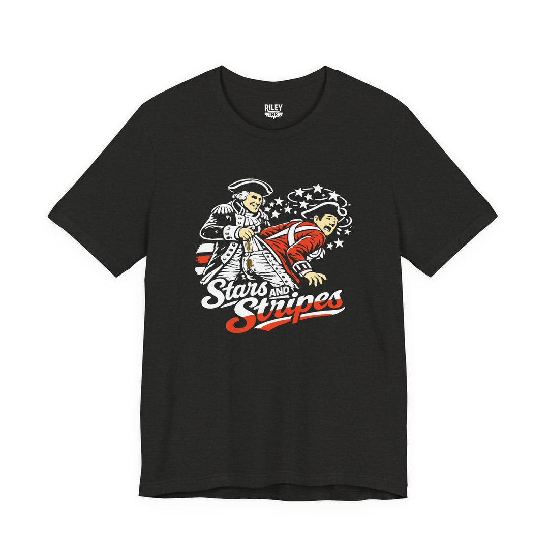 Stars and Stripes Wedgie Tee in red color variant