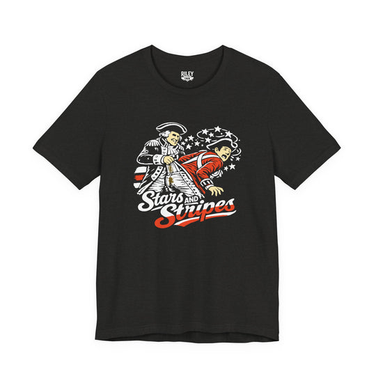 Stars and Stripes Wedgie Tee in red color variant