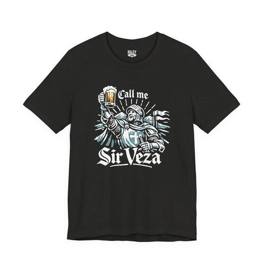Call Me Sir Veza Tee in white color variant