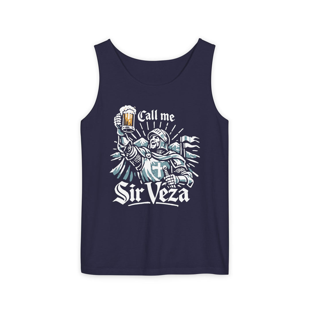 Call Me Sir Veza Tank in navy blue