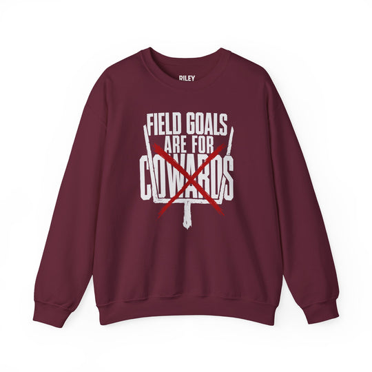 Field Goals are for Cowards Crewneck in navy
