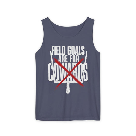 Field Goals are for Cowards Tank in white color variant