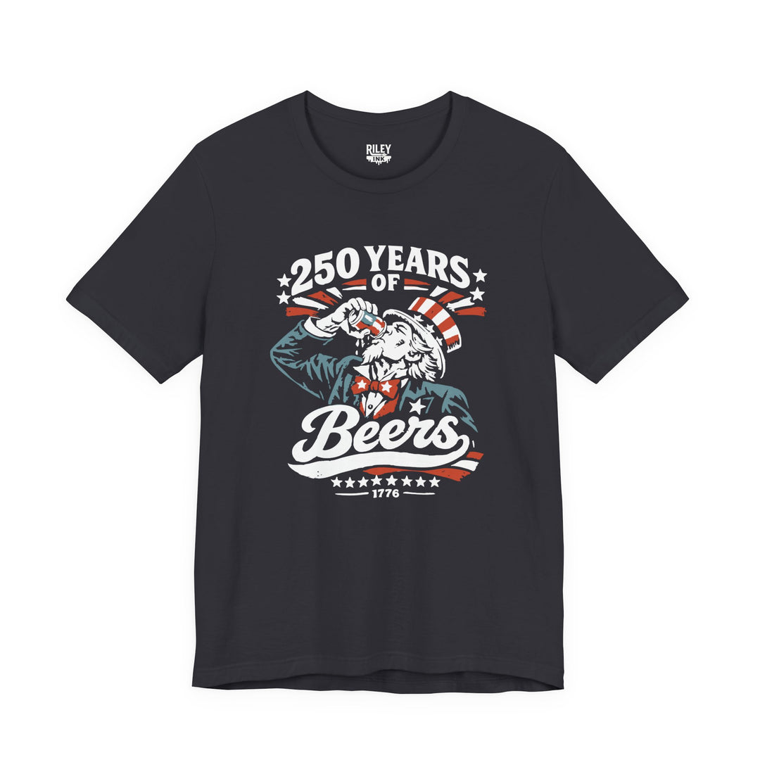 250 Years of Beers Tee in gray color variant