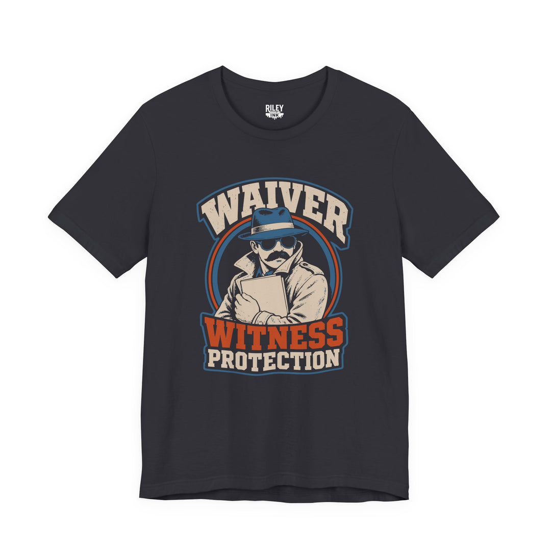 Waiver Witness Protection Tee in navy