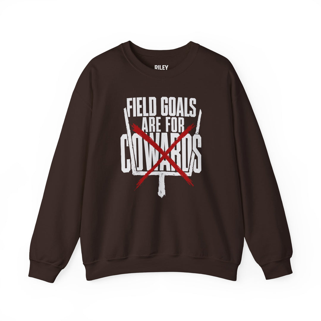 Field Goals are for Cowards Crewneck in gray