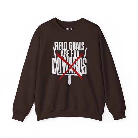 Field Goals are for Cowards Crewneck in gray