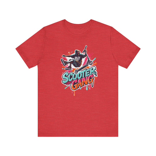 Scooter Gang T-Shirt - Vibrant Graffiti Style - Sports Summer Tee - Cool Streetwear for Scooter Enthusiasts