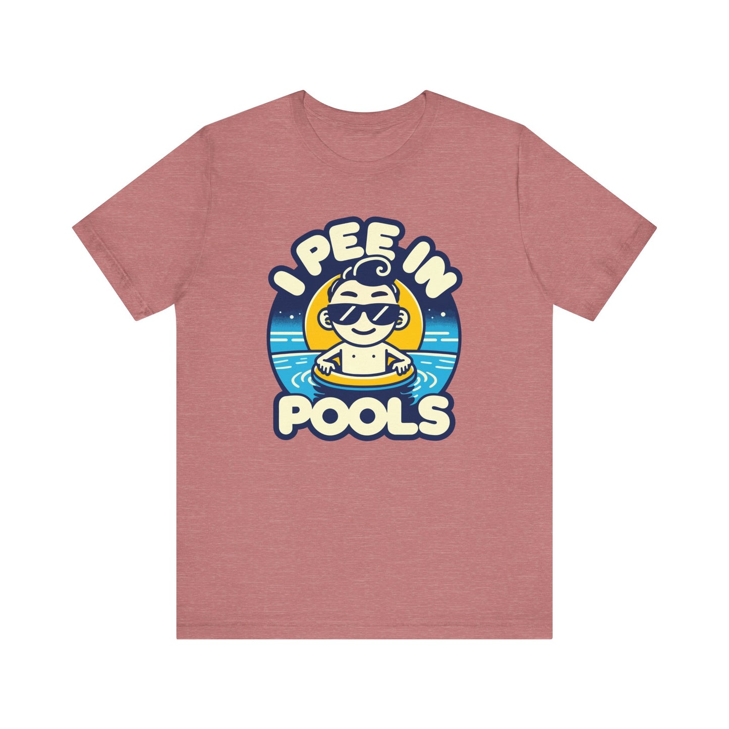 I Pee In Pools - Funny Summer T-Shirt - Humorous Pool Graphic Tee - Playful Swimwear Shirt - Perfect Gift for Pool Lovers - Summer Fun Style