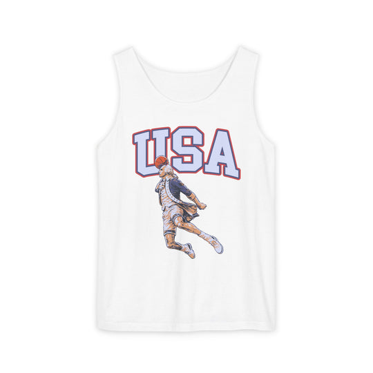 Front view of Dunk Washington Tank on model