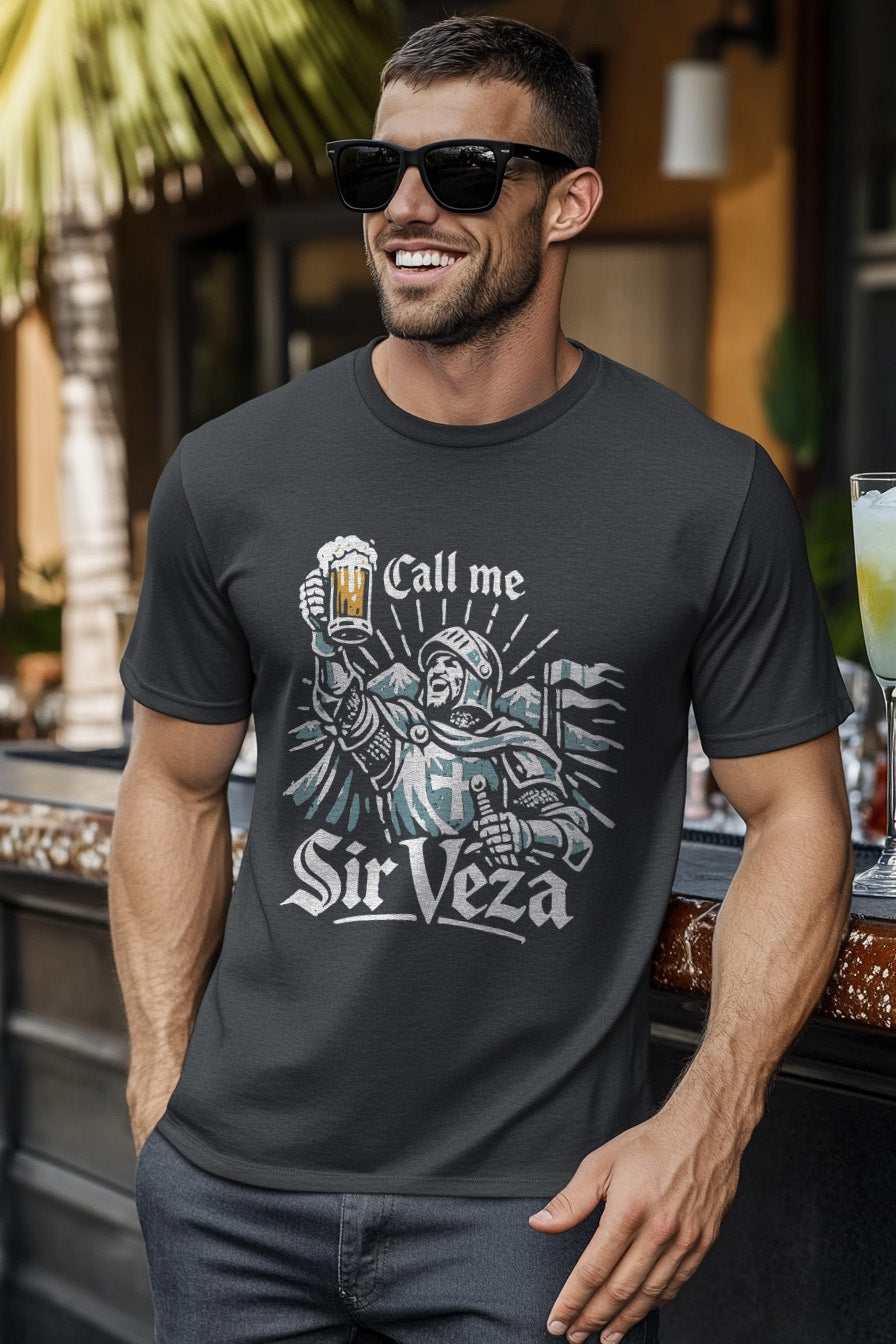 Call Me Sir Veza Tee lifestyle mockup shot