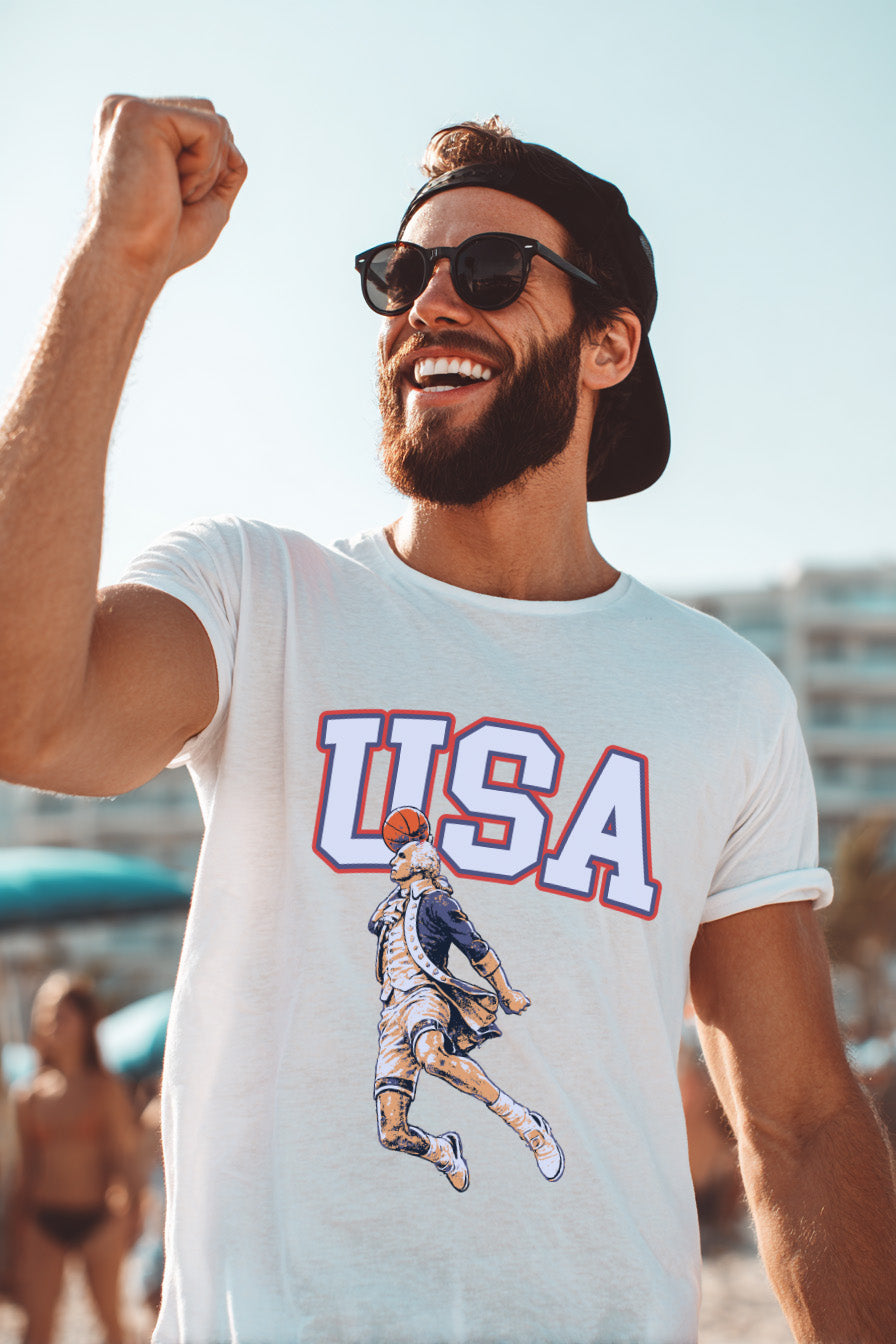 Dunk Washington Tee lifestyle mockup