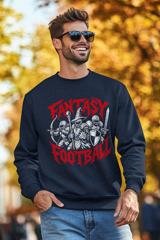Fantasy Football DnD Crewneck lifestyle mockup shot