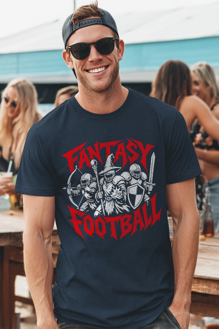 Fantasy Football DnD Tee lifestyle mockup