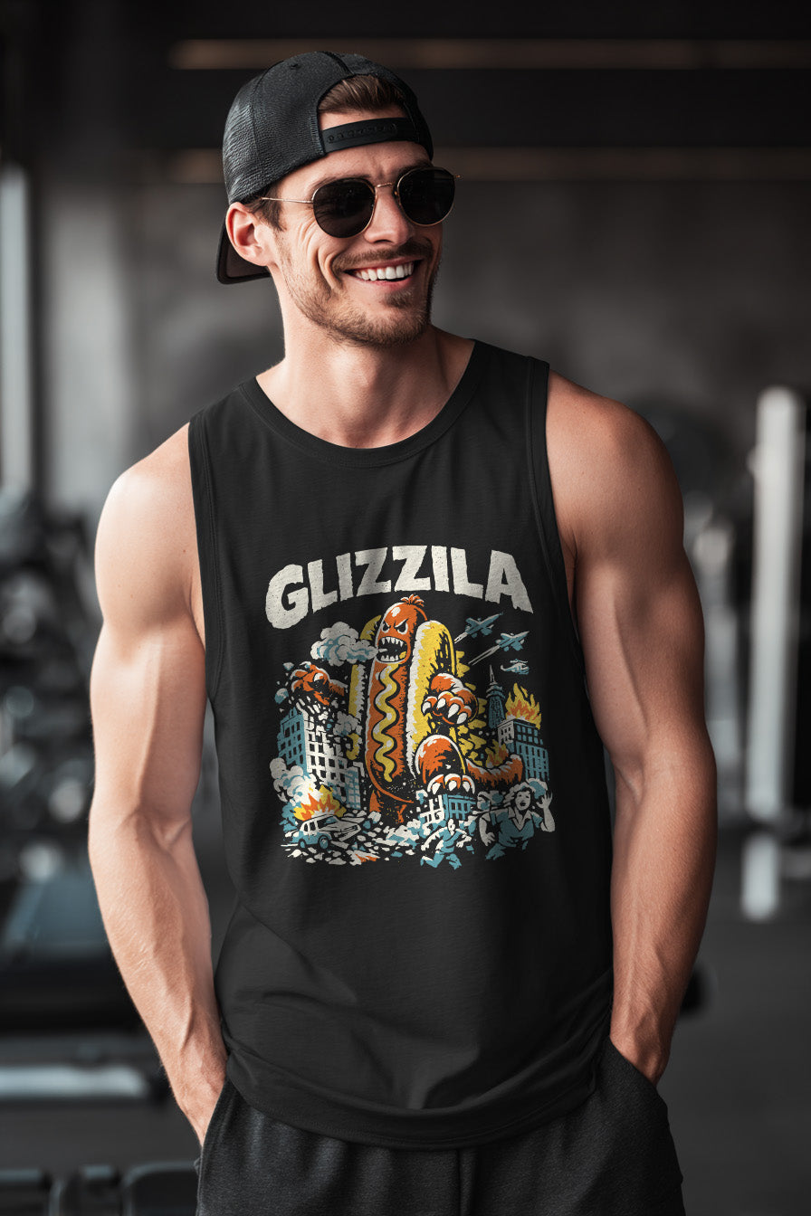 Glizzila Tank lifestyle mockup