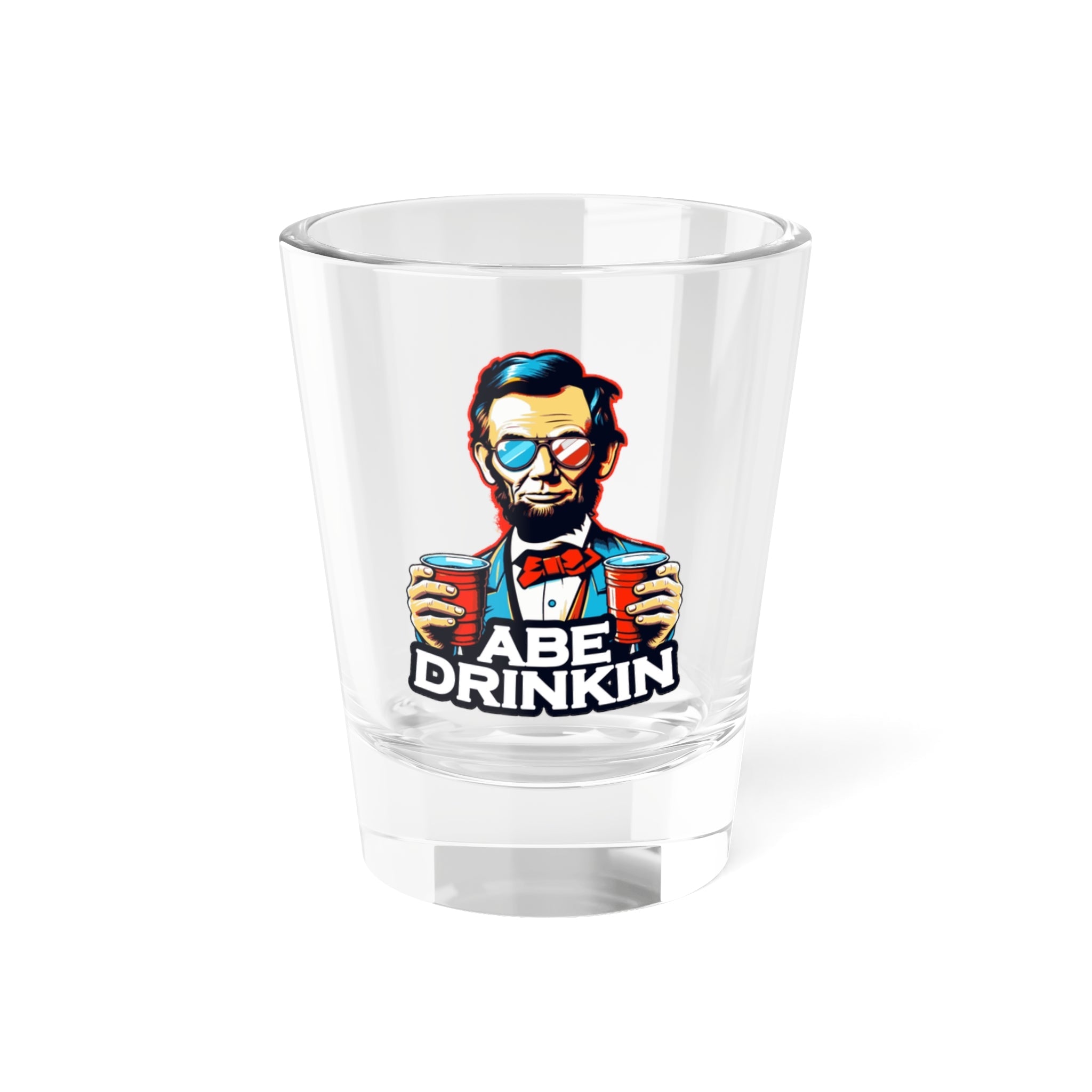 Abe Drinkin - Shot Glass - Riley Ink