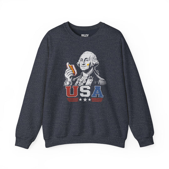 George Washington Glizzy Crewneck - Riley Ink