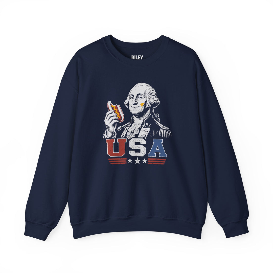 George Washington Glizzy Crewneck - Riley Ink