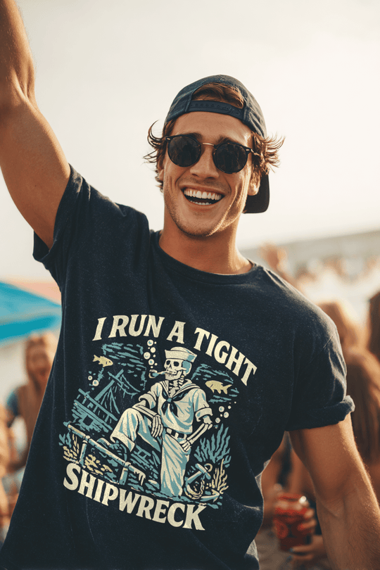 I Run a Tight Shipweck Tee - Riley Ink